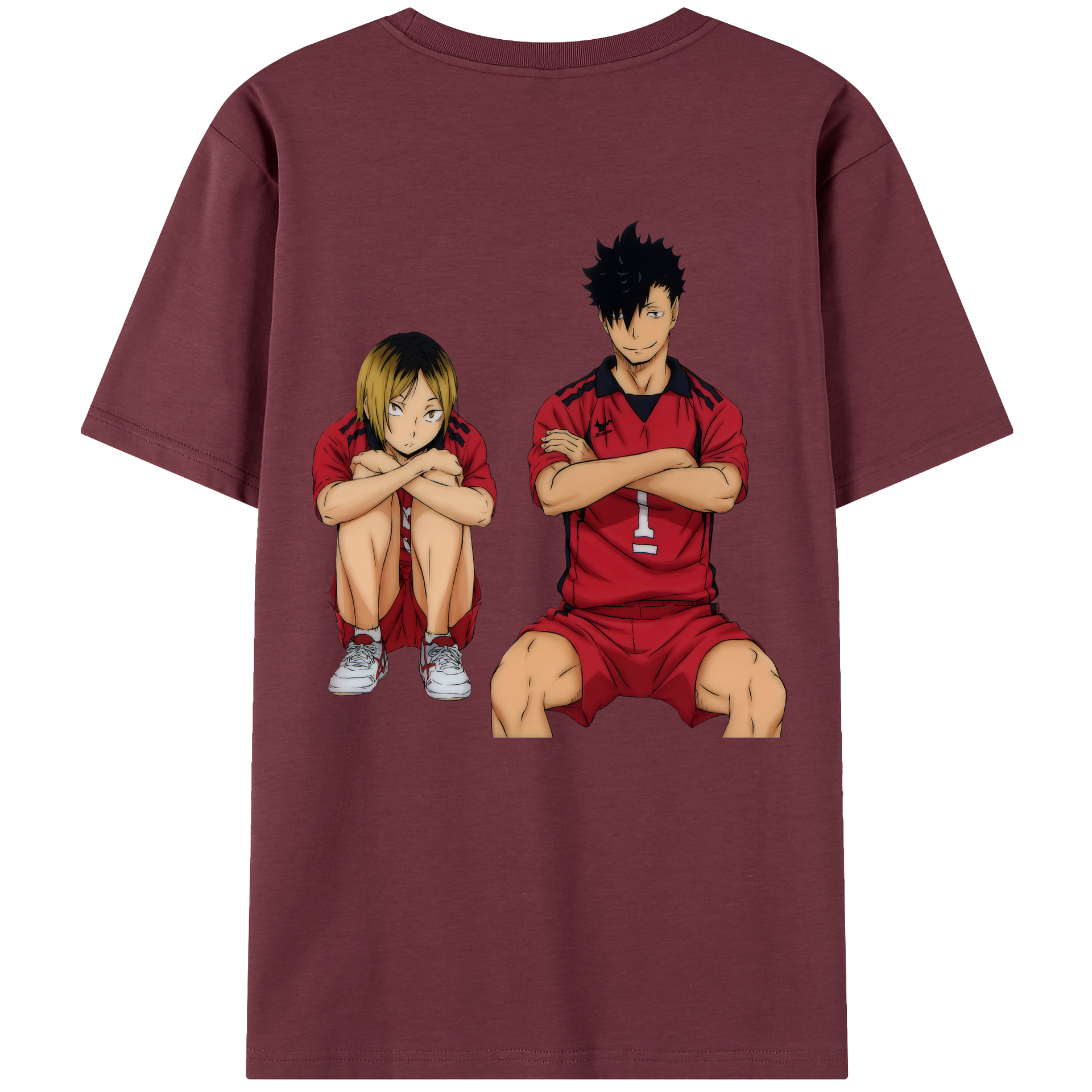 （画像用） ハイキュー!! Haikyu!! 綿100％半袖Tシャツ（背面プリント）